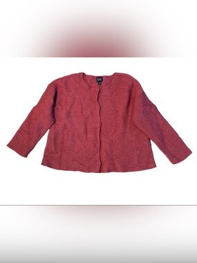 Eileen Fisher Snap Front Cardigan Sweater XL